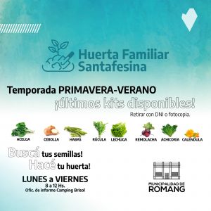 Lee más sobre el artículo Romang: Programa Huerta Familiar Santafesina