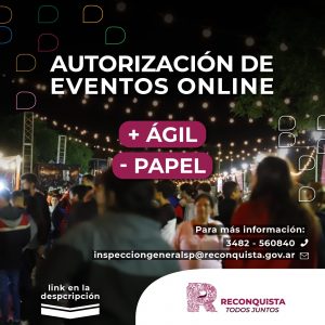 Lee más sobre el artículo La Municipalidad de Reconquista implementa la solicitud de eventos online