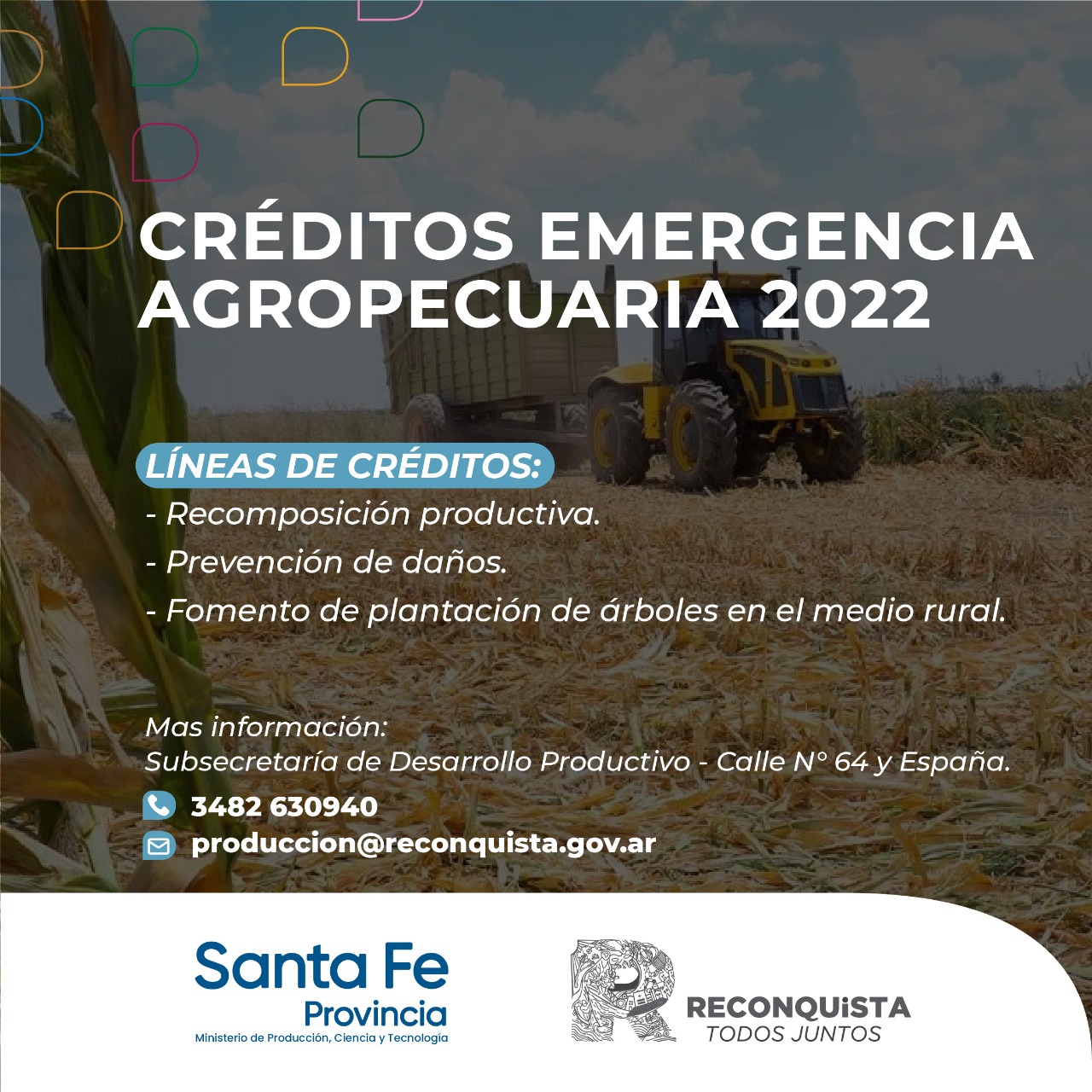 Lee más sobre el artículo Asistencia financiera para productores en emergencia agropecuaria: ampliación del límite de inscripción hasta el 31 de mayo