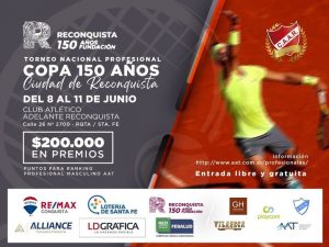 Lee más sobre el artículo Mañana comienza el torneo de tenis Copa Nacional Profesional COPA 150 AÑOS Ciudad de Reconquista