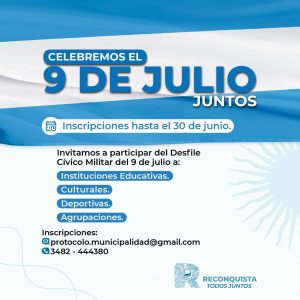Lee más sobre el artículo Celebremos el 9 de Julio juntos