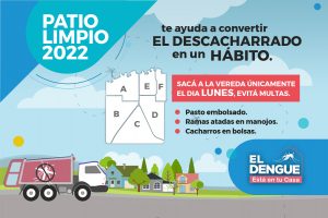 Lee más sobre el artículo Lunes 13 de Junio: Patio Limpio en Zona B