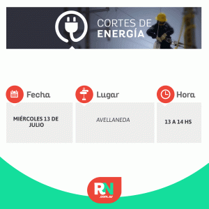 Lee más sobre el artículo Corte de energía para mañana miércoles en Avellaneda
