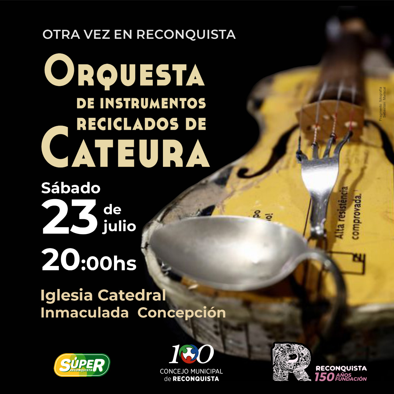 Lee más sobre el artículo La orquesta de instrumentos reciclados de Cateura vuelve a Reconquista