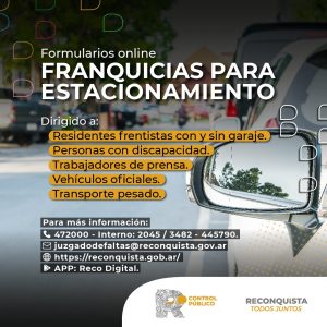 Lee más sobre el artículo Gestioná la franquicia para estacionamiento via on line