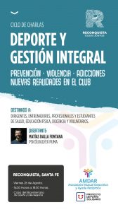 Lee más sobre el artículo El Ex Puma Matias Dalla Fontana disertará en Reconquista