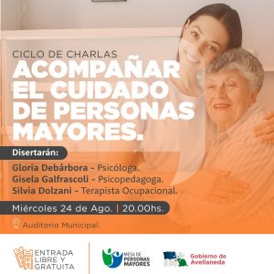 Lee más sobre el artículo Se presenta el ciclo de charlas “Acompañar el cuidado de personas mayores”