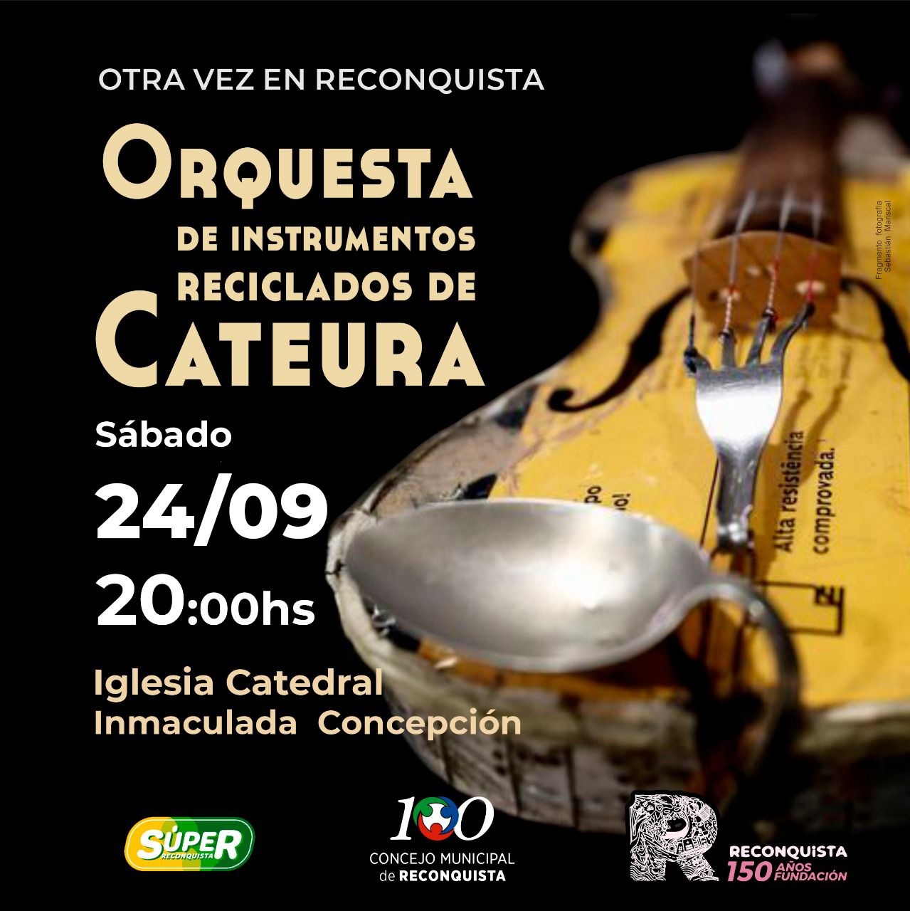 Lee más sobre el artículo La Orquesta de Instrumentos Reciclados de Cateura vuelve a Reconquista