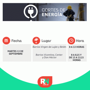 Lee más sobre el artículo Corte de energía para mañana martes en barrios de Reconquista
