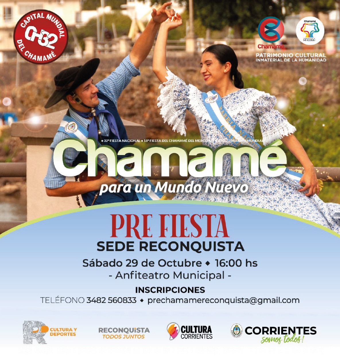 Lee más sobre el artículo Este sábado es la Pre Fiesta Nacional del Chamamé