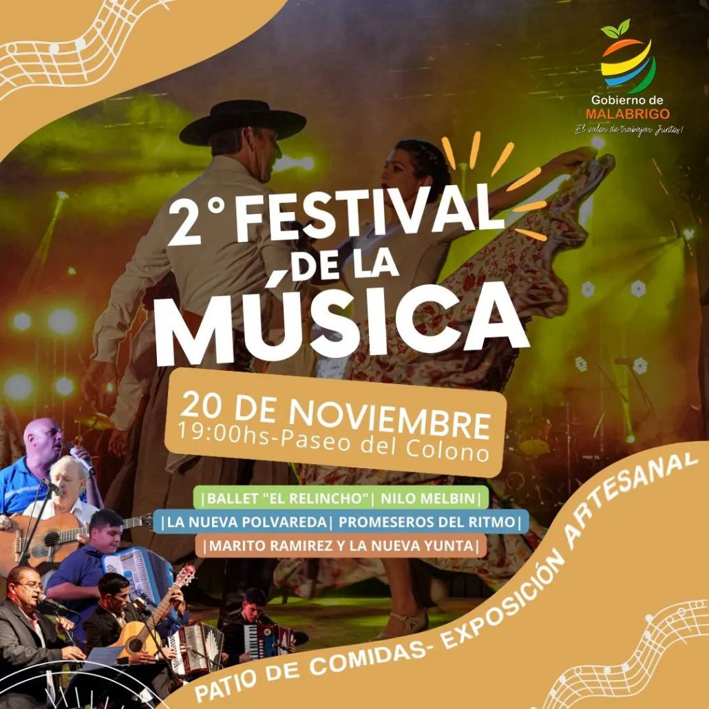 Se viene el segundo Festival de la Música en Malabrigo