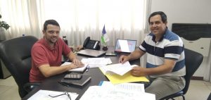 Lee más sobre el artículo El Intendente Gonzalo Braidot recibió a su par en Reconquista, Amadeo Vallejos