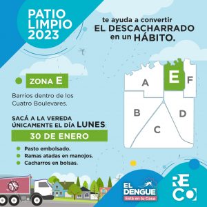 Lee más sobre el artículo LUNES 30 DE ENERO: Patio Limpio en Zonas E y F