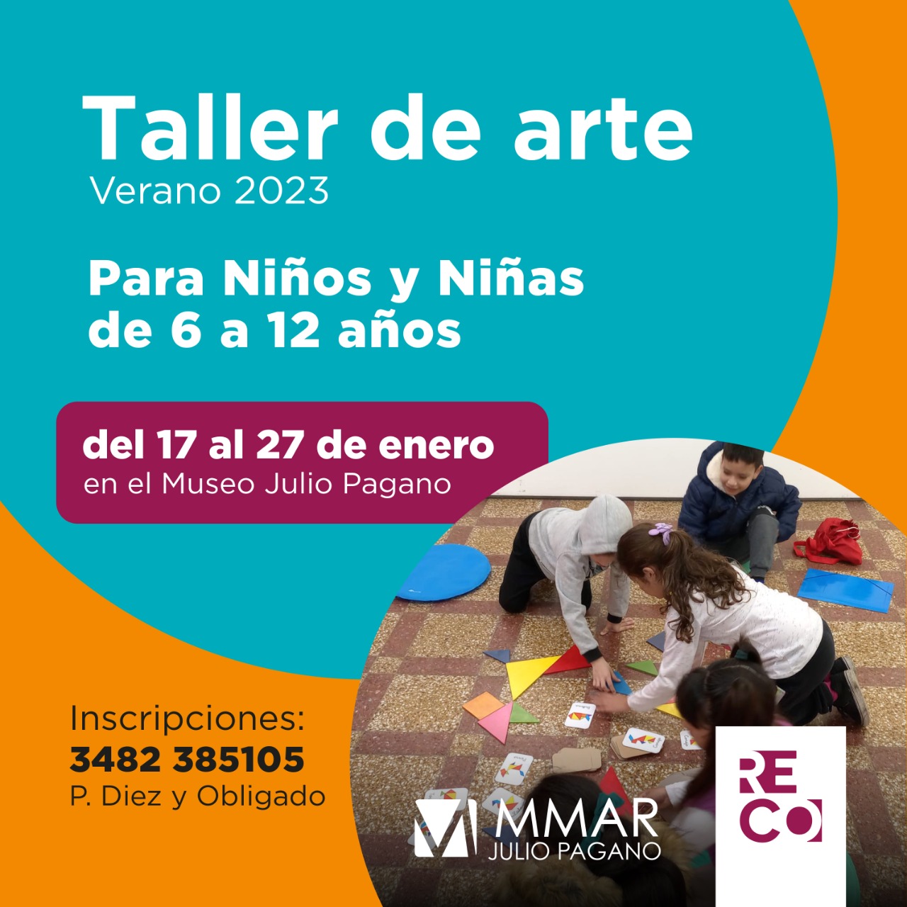 Lee más sobre el artículo Verano 2023: Taller de Arte para Niños y Niñas