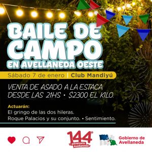 Lee más sobre el artículo Avellaneda se prepara para disfrutar del Baile de Campo