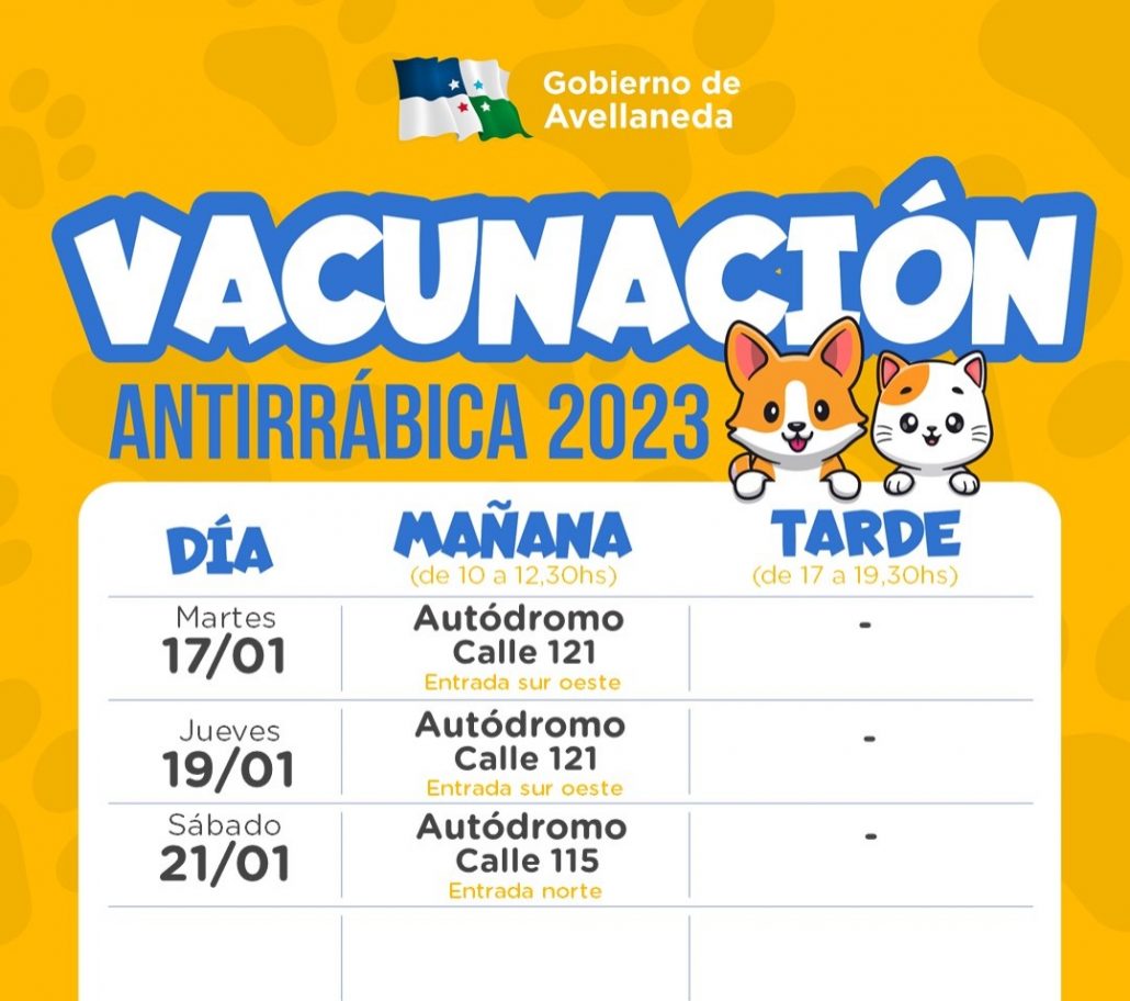 Vacunación antirrábica: Continúa en B° Belgrano toda la semana