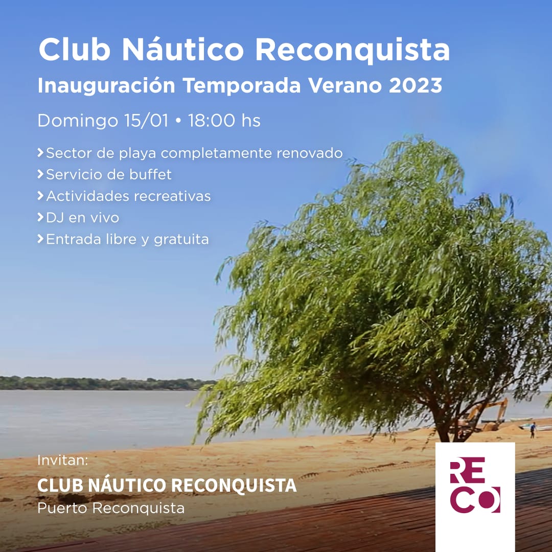 Lee más sobre el artículo Reconquista contará con zona de playa en el Club Náutico