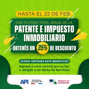Lee más sobre el artículo Habrá descuentos por pago total anual de la Patente e Impuesto Inmobiliario
