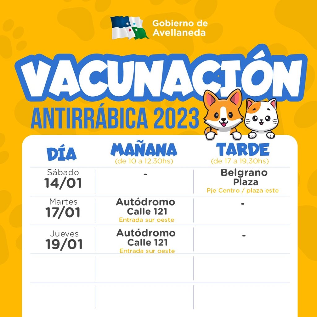 Continúa la Vacunación Antirrábica en B° Belgrano