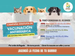 Lee más sobre el artículo Vacunación Antirrábica en Malabrigo