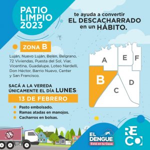 Lee más sobre el artículo LUNES 13 DE FEBRERO: Patio Limpio en Zona B