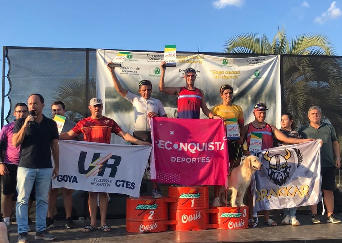 El reconquistense Walter Molina ganó el 14º Triatlón Ciudad de Goya