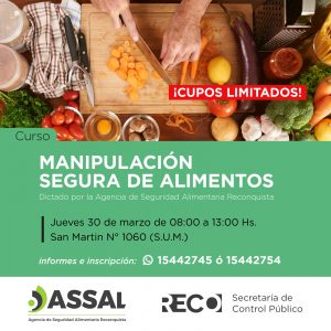 Lee más sobre el artículo Capacitate en manipulación de alimentos y trabajá seguro