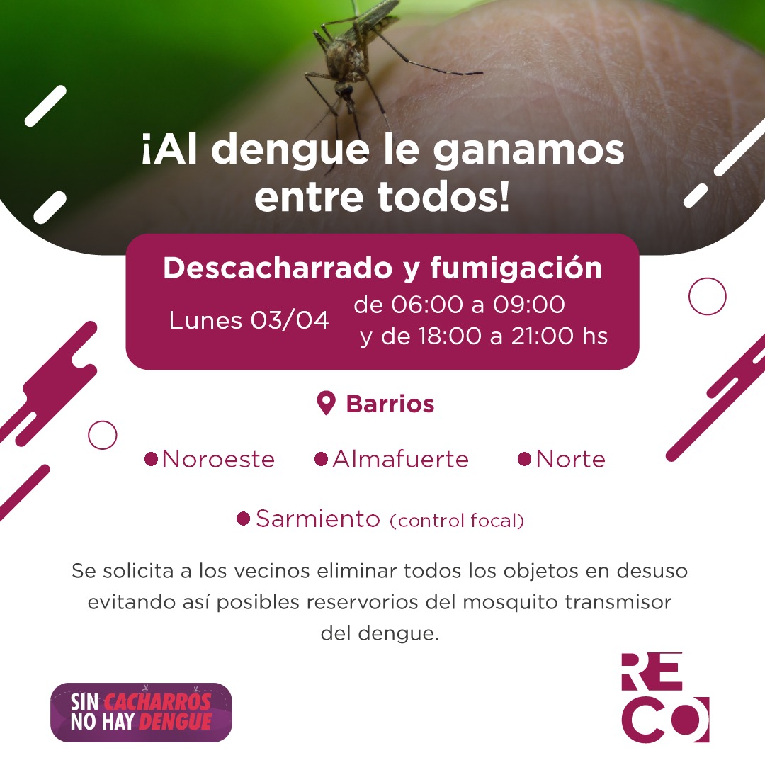 Lee más sobre el artículo Sin mosquito no hay dengue: Esta semana continúa la fumigación espacial en diferentes barrios