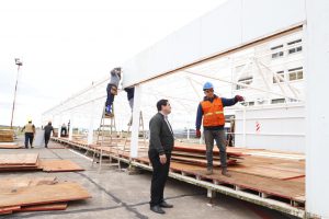 Lee más sobre el artículo Vallejos recorrió las obras en el Aeropuerto para recibir los vuelos de Aerolíneas Argentinas