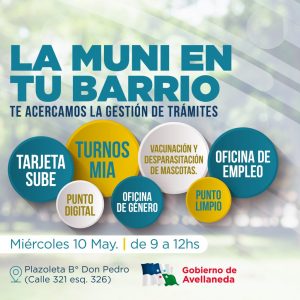 Lee más sobre el artículo Llega a B° Don Pedro “La Muni va al Barrio”