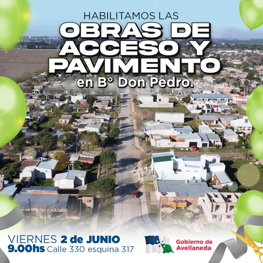 Avellaneda habilitará obras de acceso y pavimento en B° Don Pedro