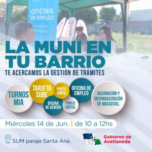 Lee más sobre el artículo “La Muni en tu barrio” llega al paraje rural Santa Ana