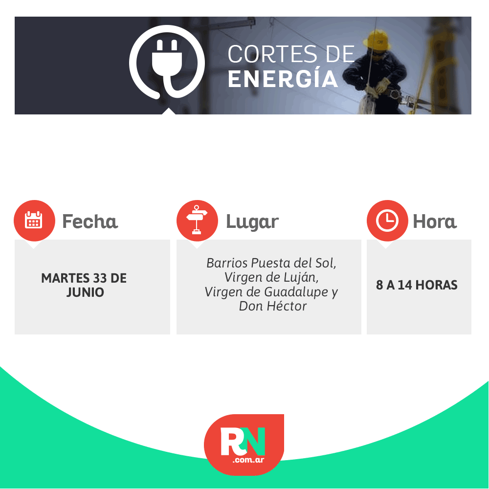Lee más sobre el artículo Corte de energía para mañana martes en barrios de Reconquista