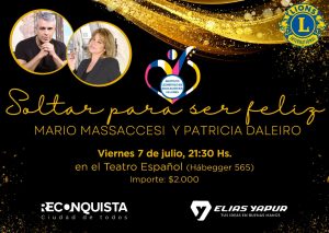 Lee más sobre el artículo Mario Massaccesi y Patricia Daleiro presentan su libro «Soltar para ser feliz» en Reconquista