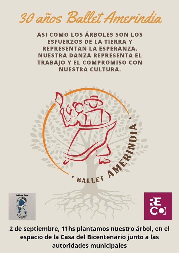 Lee más sobre el artículo Ballet Amerindia celebra 30 años de compromiso cultural plantando un árbol en Reconquista