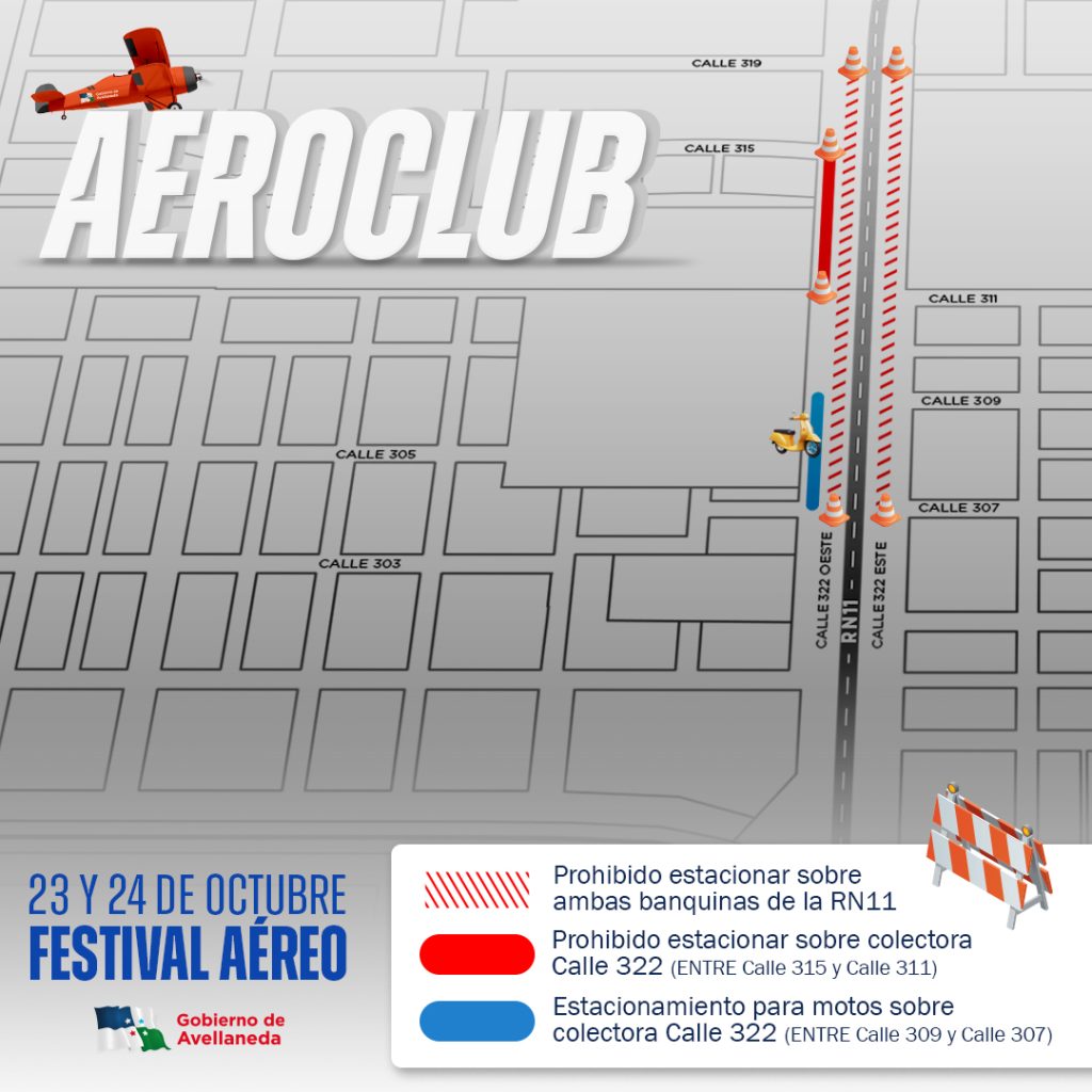 Lee más sobre el artículo Festival Aéreo en Avellaneda: operativos de seguridad vial