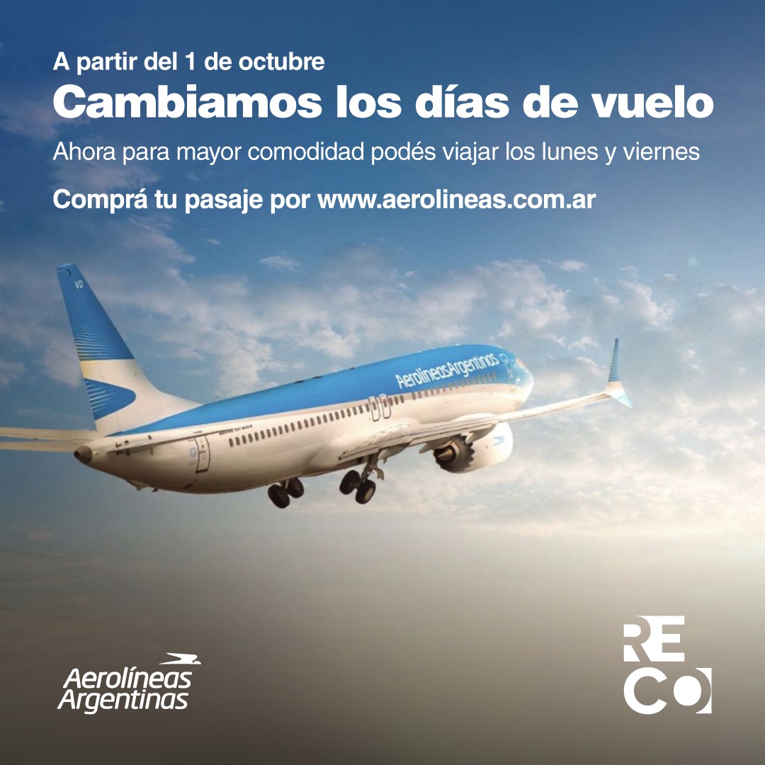 Lee más sobre el artículo Aerolíneas Argentinas: rumbo a Reconquista con estilo y cambios