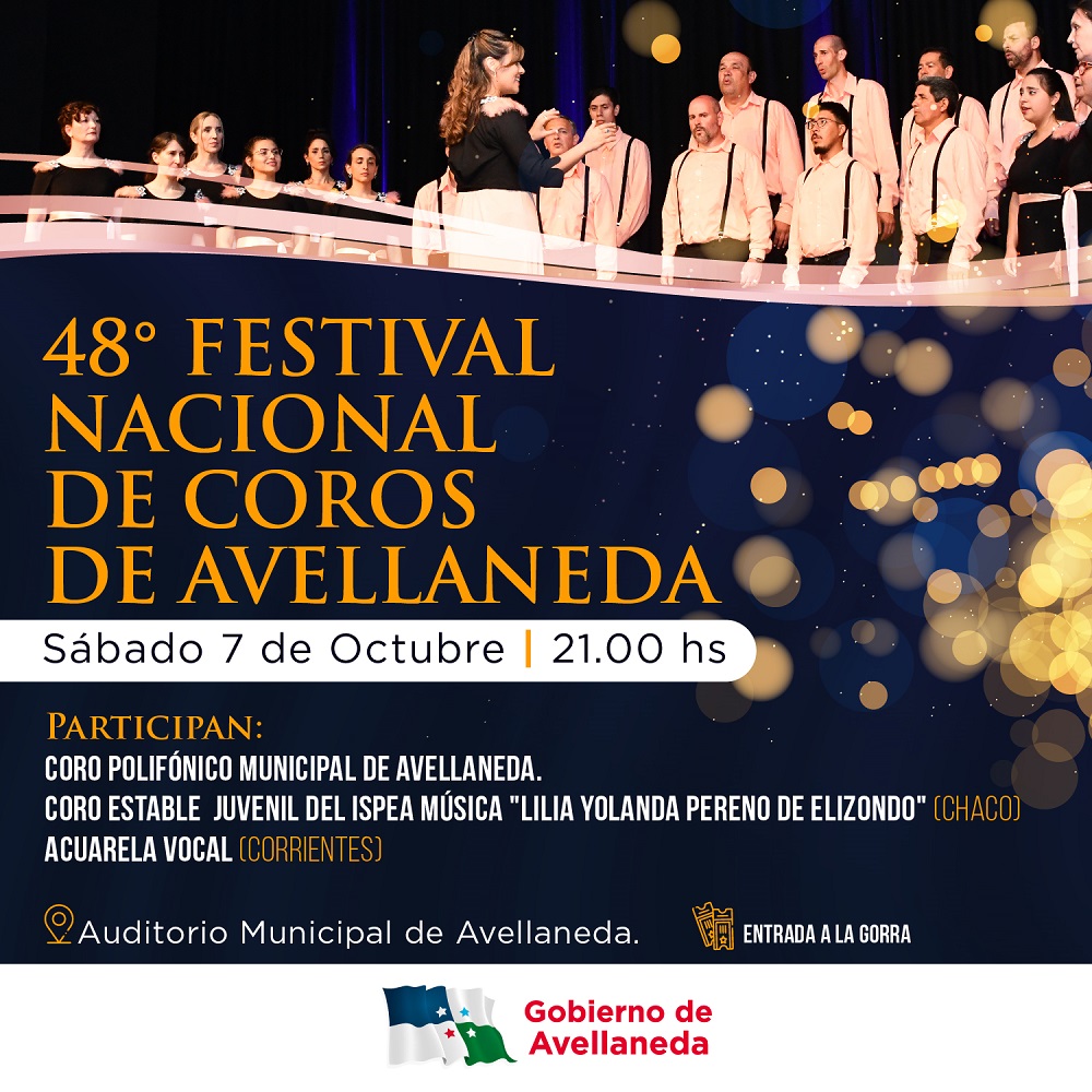 Lee más sobre el artículo La música protagonista de una nueva edición del Festival Nacional de Coros en Avellaneda