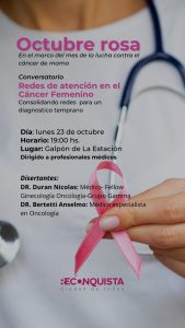 Lee más sobre el artículo Conversatorio “Redes de Atención en el Cáncer Femenino”