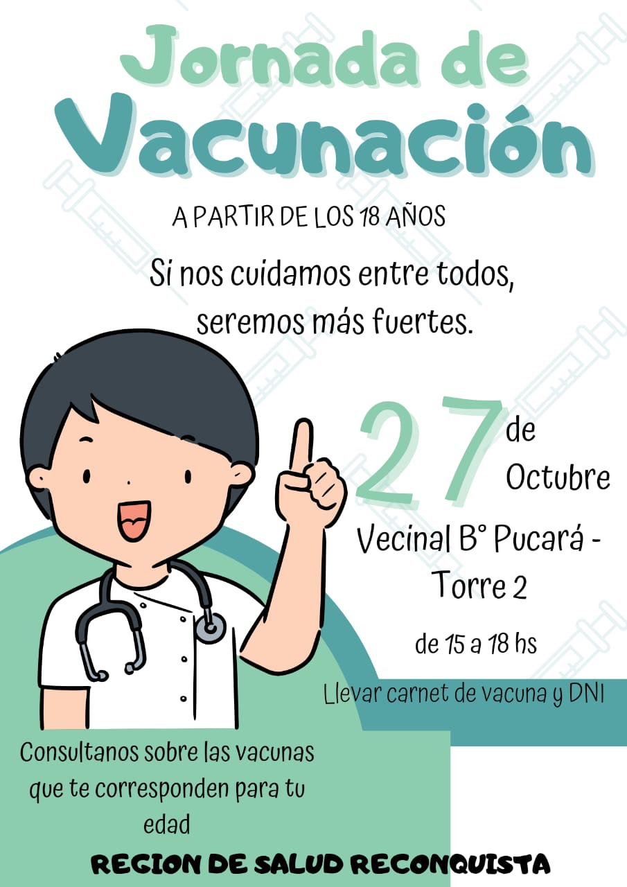 Lee más sobre el artículo Jornada de Vacunación en Barrio Pucará de la ciudad de Reconquista