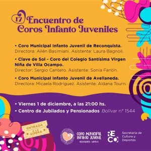 Lee más sobre el artículo Encuentro de Coros Infanto Juveniles ilumina Reconquista con voces encantadoras