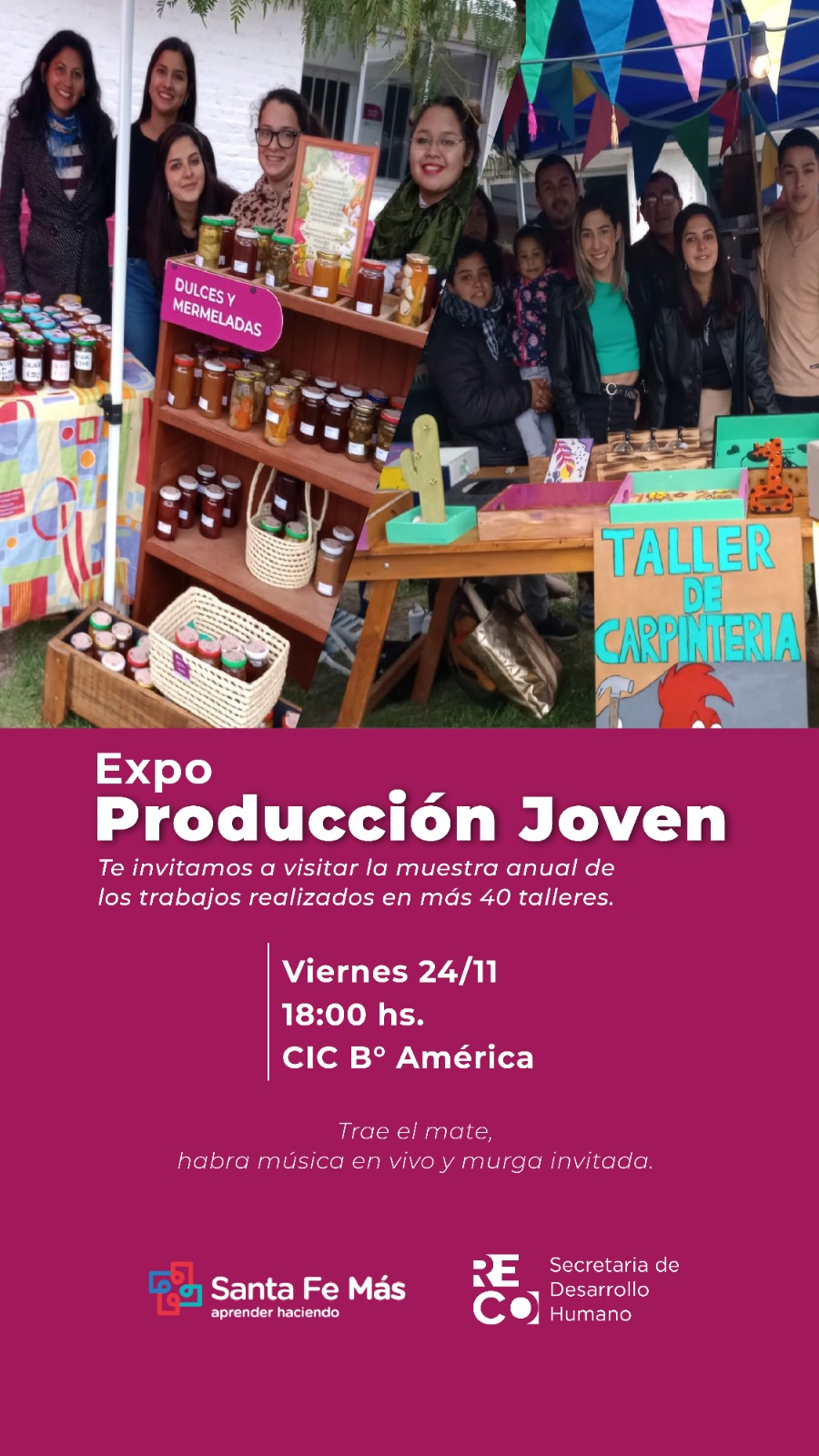 Lee más sobre el artículo Expo Producción Joven en el CIC de Barrio América
