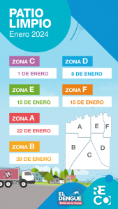 Lee más sobre el artículo Cronograma patio limpio mes de Enero