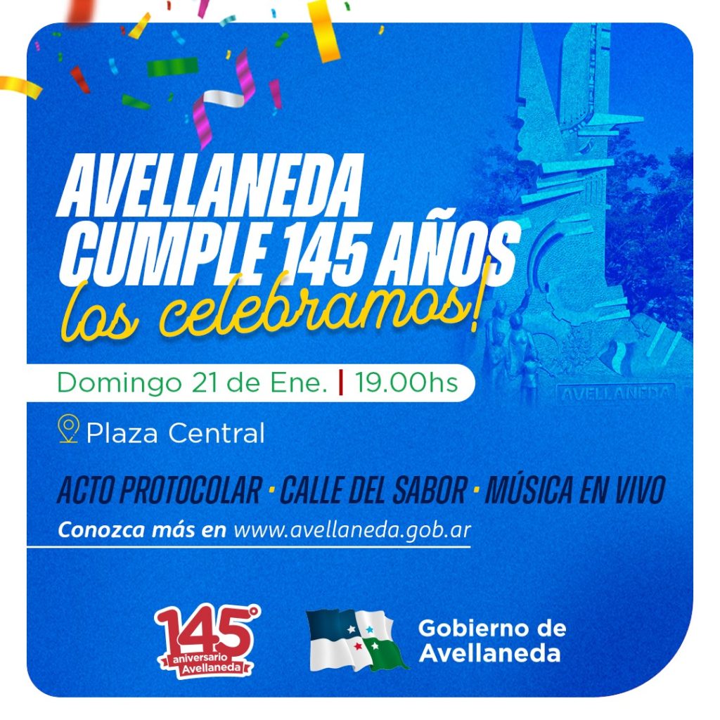 Lee más sobre el artículo Celebración del 145° Aniversario de Avellaneda: música, gastronomía y reconocimientos en la Plaza Central