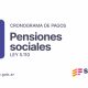 Cronograma de pago de las pensiones sociales