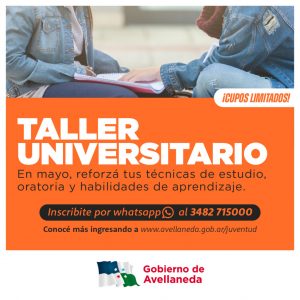 Potencia tus habilidades: Taller Universitario ofrece refuerzo en técnicas de estudio, oratoria y aprendizaje