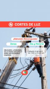 Lee más sobre el artículo Mejoras en la red de media tensión en Reconquista: interrupción programada del servicio mañana sábado
