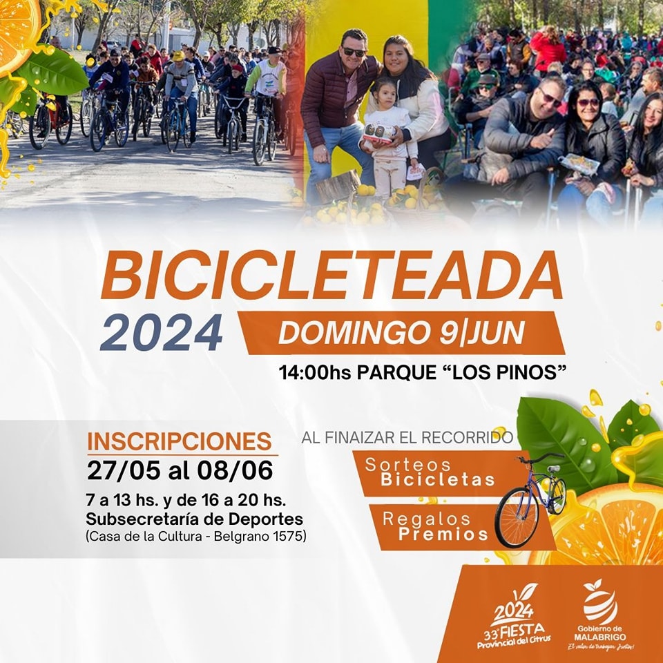 Lee más sobre el artículo Bicicleteada 2024 en Malabrigo: inscripciones abiertas para el gran recorrido del 9 de junio