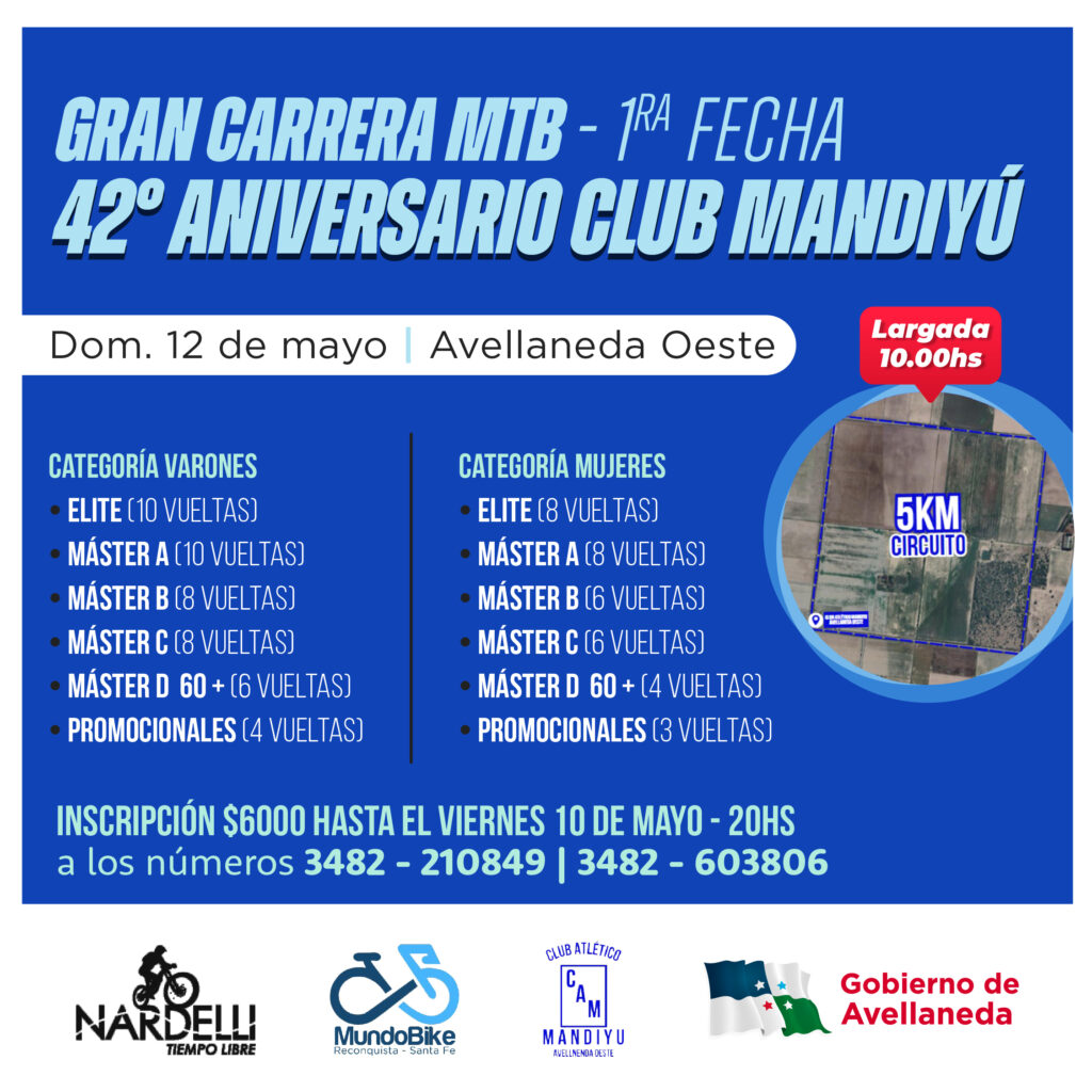 Gran carrera MTB 42° Aniversario Club Mandiyú