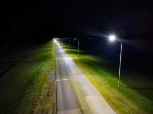 Lee más sobre el artículo Romang inaugura nueva iluminación en la RP N°1 para mejorar seguridad vial